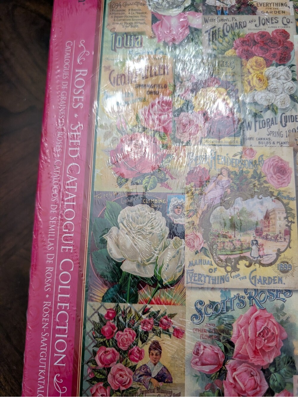 Eurographics Smithsonian Roses Seed Catalogue Collection 1000 Piece Puzzle NIB - Picture 2 of 5